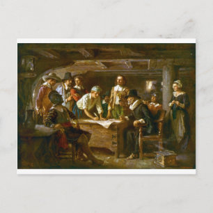 Carte Postale Le Mayflower Compact 1620 Ferris
