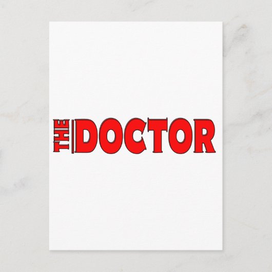 CARTE POSTALE LE MÉDECIN - VOUS AVEZ COMPRIS ? (Devant)