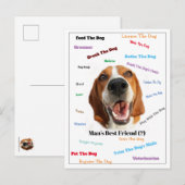 Carte Postale Le meilleur ami de l'homme ( ?) (Devant / Derrière)