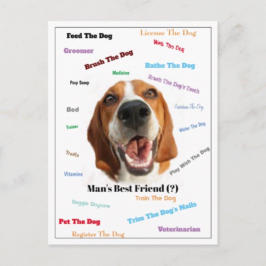 Carte Postale Le meilleur ami de l'homme ( ?) (Devant)