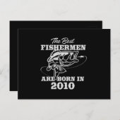 Carte Postale Le meilleur cadeau d'anniversaire pour Pêcheur des (Devant / Derrière)