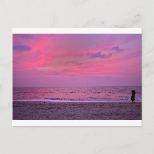 Carte Postale le meilleur coucher de soleil depuis son arrivée i (Devant)