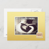 Carte Postale Le meilleur des deux mondes. (Devant / Derrière)