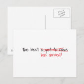 Carte Postale Le Meilleur Est Arrivé (Devant / Derrière)