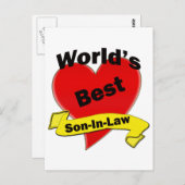Carte Postale Le meilleur gendre du monde (Devant / Derrière)