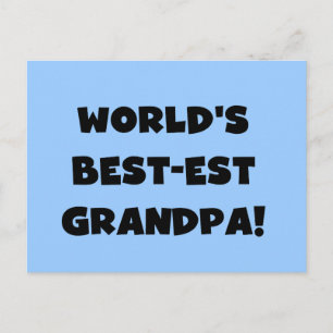 Carte Postale Le meilleur grand-père du monde en noir ou blanc