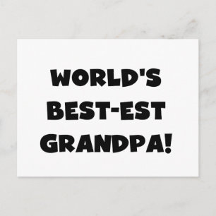 Carte Postale Le meilleur grand-père du monde en noir ou blanc