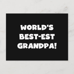 Carte Postale Le meilleur grand-père du monde en noir ou blanc