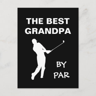 Carte Postale Le Meilleur Grand-Père Par Parc Golf Grand-Père Go