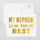 Carte Postale Le meilleur neveu (Devant / Derrière)