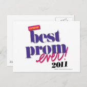 Carte Postale Le meilleur pourpre de bal d'étudiants jamais - (Devant / Derrière)