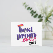 Carte Postale Le meilleur pourpre de bal d'étudiants jamais - (Debout devant)