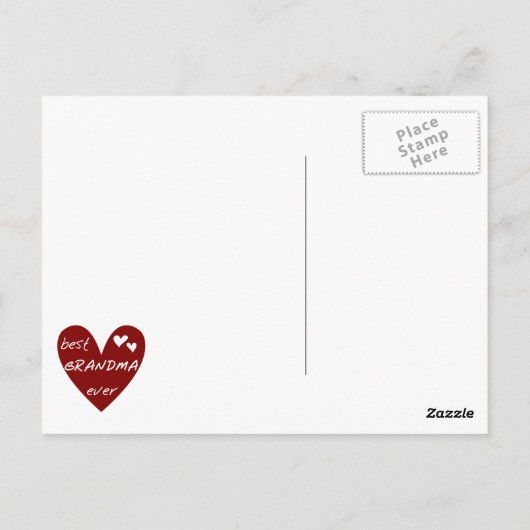 Carte Postale Le meilleurs T-shirts et cadeaux de grand-maman de (Dos)