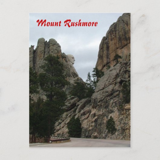 Carte Postale Le Mémorial national du Mont Rushmore (Devant)
