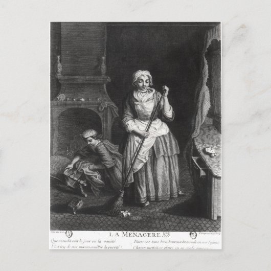 Carte Postale Le ménagère (Devant)