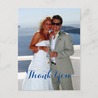 Carte Postale Le Merci-cadeau Mariage de l'heureux couple