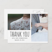 Carte Postale Le Merci mariage fantasque | Deux photos (Devant / Derrière)