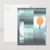 Carte Postale Le messager de l'automne par Paul Klee (Devant / Derrière)