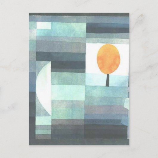 Carte Postale Le messager de l'automne par Paul Klee (Devant)