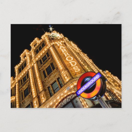 Carte Postale Le Métro De Harrods (Devant)