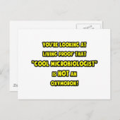 Carte Postale Le microbiologiste cool n'est pas un oxymoron (Devant / Derrière)