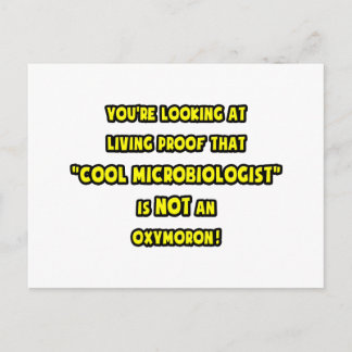 Carte Postale Le microbiologiste cool n'est pas un oxymoron
