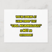 Carte Postale Le microbiologiste cool n'est pas un oxymoron (Devant)
