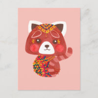 Le mignon Panda Rouge