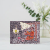 Carte Postale Le mineur magique (Debout devant)