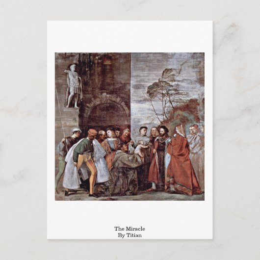 Carte Postale Le miracle de Titien (Devant)
