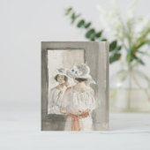 Carte Postale Le miroir de James McBey (Debout devant)