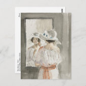 Carte Postale Le miroir de James McBey (Devant / Derrière)