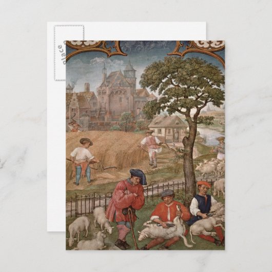 Carte Postale Le mois de juillet (Devant / Derrière)