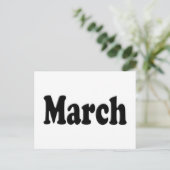 Carte Postale Le mois de mars (Debout devant)