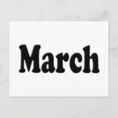 Carte Postale Le mois de mars (Devant)
