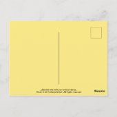 Carte Postale Le moment zen de l'écureuil (Dos)