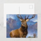 Carte Postale Le monarque du verre par Edwin Landseer (Devant / Derrière)