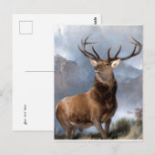 Carte Postale Le monarque du verre par Sir Edwin Landseer (Devant / Derrière)