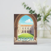 Carte Postale Le monastère de Lisbonne Portugal Jerónimos (Debout devant)