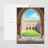 Carte Postale Le monastère de Lisbonne Portugal Jerónimos (Devant / Derrière)