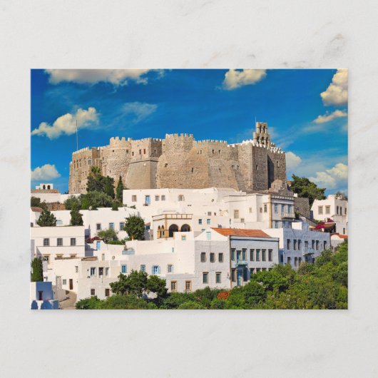 Carte Postale Le monastère de Saint-Jean à Patmos, Grèce (Devant)