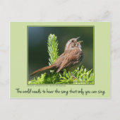 Carte Postale Le monde a besoin de...Carte postale inspirante (Devant)