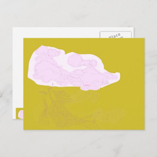 Carte Postale Le monde à l'envers (Devant / Derrière)