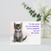 Carte Postale Le monde des chatons (Debout devant)