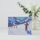 Carte Postale Le moniteur de ski Mottaret (Debout devant)