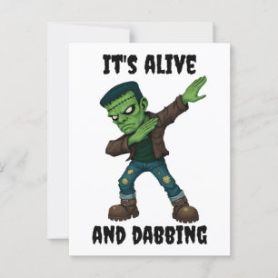 Carte Postale Le monstre couturé est vivant et fait des dabs pou