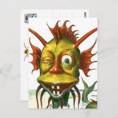 Carte Postale Le Monstre De Mer Amical (Devant / Derrière)