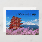 Carte Postale Le Mont Fuji (Devant / Derrière)
