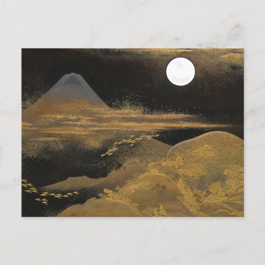 Carte Postale Le Mont Fuji au clair de lune (Devant)