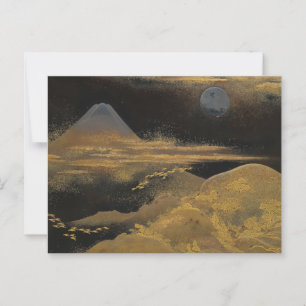 Carte Postale Le Mont Fuji au clair de lune :